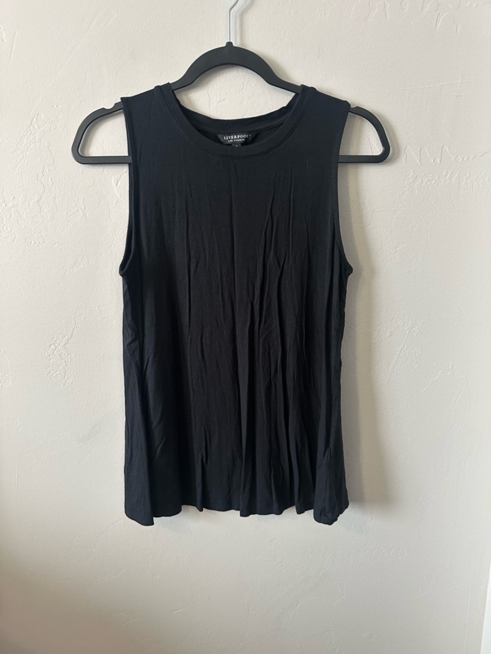 Liverpool Black Sleeveless Crewneck Tank